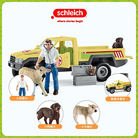 Schleich 思乐 兽医拜访农场套装玩具42503礼盒装玩偶送礼仿真模型