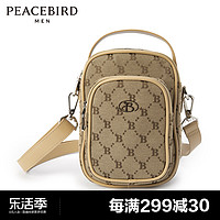 PEACEBIRD 太平鸟 男装 满版印花老花斜挎包旅行包潮流包