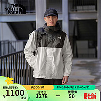 北面（The North Face）单层冲锋衣男户外运动外套防水透汽24春季|8AUN VOR/白色 M/170