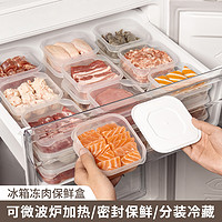 造物小生 冰箱冷冻肉收纳盒食品级专用储物盒整理分装盒可2个