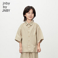 jnby by JNBY江南布衣童装宽松中袖衬衣男童24夏1O4210180 987/牛仔卡其 100cm