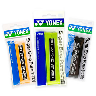 YONEX 尤尼克斯 羽毛球手胶防滑吸汗带握AC108EX橙+柠檬绿+黑3条独立包装