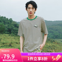 迷你巴拉 MINI BALA 巴拉男童女童T恤夏季宝宝纯棉透气吸湿速干亲子装短袖T恤 黑白色调00491-爸妈款 165cm