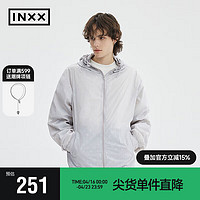 INXX 英克斯 APYD 户外反光满印防晒服男女同款透气防紫外线外套潮流 浅灰 XL