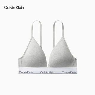 卡尔文·克莱恩 Calvin Klein 内衣女可拆垫无钢圈三角杯文胸QF5650 020-椰青灰 S 70A-75A