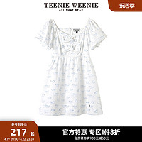 TEENIE WEENIE TeenieWeenie小熊奥莱女夏季蝴蝶结清新时尚甜美复古连衣裙