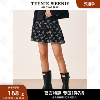 TEENIE WEENIE TeenieWeenie小熊奥莱印花半身裙A字高腰短裙元气裙女春款