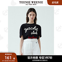 TEENIE WEENIE TeenieWeenie小熊奥莱女设计感小众别致简约个性时髦短袖T恤