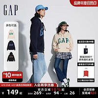 Gap 盖璞 男女装春季2024新款LOGO美式复古连帽法式圈织软卫衣892186