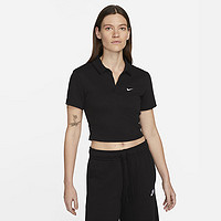 NIKE 耐克 Sportswear Essential 纯色Logo标识翻领短袖Polo衫