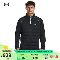 安德玛 UNDERARMOUR）Stretch Hybrid男子高尔夫运动羽绒服1366290 黑色002 M