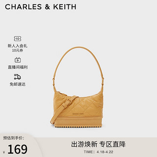 CHARLES & KEITH 女士复古菱格手提包 CK2-20781597