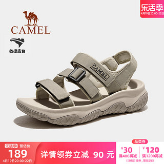 CAMEL 骆驼 户外凉鞋男士夏季新款溯溪涉水速干沙滩鞋防滑魔术贴运动鞋女