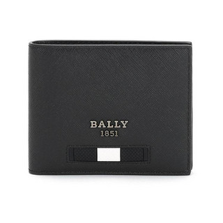 BALLY 巴利 男士涂层再生牛皮革短款钱包钱夹 BEVYE MY