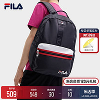 FILA 斐乐 官方男士背包2024夏新款时尚休闲运动双肩包大容量书包