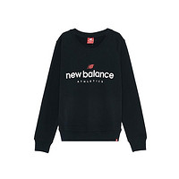 new balance NB正品奥莱女士套头衫长袖秋冬季圆领印花时尚简约logo卫衣