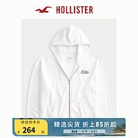 HOLLISTER24春夏美式毛圈布卫衣帽衫外套男女装 358392-1 白色 XXL (185/124A)