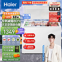 Haier 海尔 251升低霜卧式商用家用冰柜 商用大容量冷藏柜冷冻柜冰柜家用囤货小冰箱冷柜BC/BD-251HD