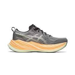 亚瑟士 KMKA-亚璱士新款 SUPERBLAST 缓震软弹男女竞速运动鞋厚底透气跑步鞋 灰橙 40