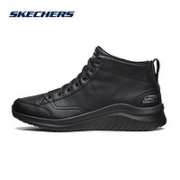 SKECHERS 斯凯奇 雪地靴男2023秋冬加绒保暖高帮短靴女鞋复古百搭棉鞋雪地靴