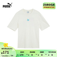 PUMA 彪马 官方 新款男女同款休闲印花短袖T恤 SUMMER SKATING TEE 630111 白色-65 M(175/96A)