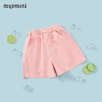 MQDMINI 女童夏季休闲牛仔短裤 粉色 100