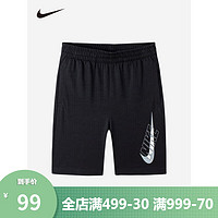 NIKE 耐克 童装 休闲短裤J466 正黑色 130(7/6X)