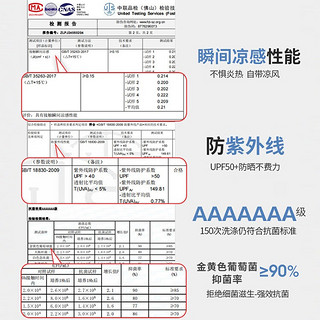 雅鹿短袖冰丝冰感t恤男7A抗菌防晒24夏季中年男士商务休闲polo领上衣 蓝色 170