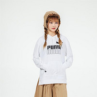 PUMA 彪马 卫衣女连帽运动休闲下摆开叉时尚女装上衣套头衫