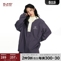 BJHGBJHG不计后果 UPF100+轻薄防晒衣男2024夏季潮牌户外防晒女生 凝夜紫 S