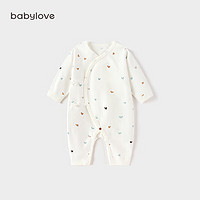 Babylove 婴儿连体衣春秋季新生儿衣服0-6个月初生儿男女宝宝哈衣爬服春装