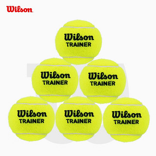 Wilson 威尔胜 训练网球Team Trainer 72粒桶装专业训练球袋装散装训练球10个/WRT1311