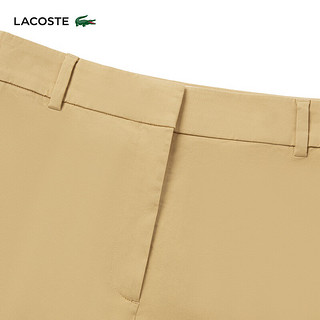 LACOSTE法国鳄鱼女装24年纯色简约裤子|HF1181 IXQ/可颂色 36 160