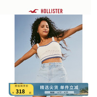 HOLLISTER24春夏宽松高腰仿旧浅色牛仔妈咪短裤 女 355852-1 撕裂款,浅色水洗 8 (165/74A)