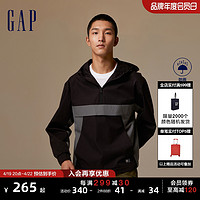 Gap 盖璞 防风防雨连帽外套休闲半开襟夹克798800