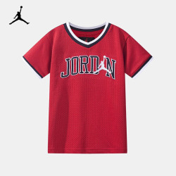 nike耐克大童装男童短tnikeairjordan夏季儿童针织短袖t恤2042杰斯特