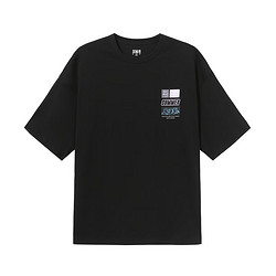 Semir 森马 短袖T恤男夏季休闲潮流圆领上衣集合 O款-黑色 160/80A/XS