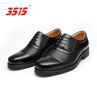 3515高端手工皮鞋舒适透气商务正装男单鞋功勋16款单皮鞋新郎鞋潮 镂空款 单层 39