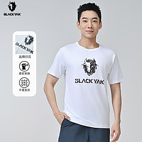 BLACKYAK 布来亚克（黑牦牛） BLACK YAK/布来亚克男士夏季户外圆领轻薄透气LOGO印花T恤MLM097W