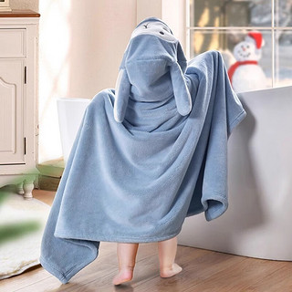 Disney 迪士尼 儿童浴巾斗篷 蓝色小兔 80×150cm