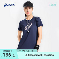 ASICS 亚瑟士 夏季新款运动T恤女子柔软舒适套头圆领运动短袖T恤