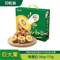 31日20点：Zespri 佳沛 新西兰阳光金奇异果10粒礼盒巨大果单果约146-175g