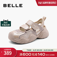 BeLLE 百丽 厚底透气老爹运动凉鞋2024夏季新款女鞋子涉水凉鞋B1904BQ4