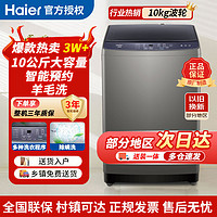 百亿补贴：Haier 海尔 XQB100-Z206 变频波轮洗衣机 10kg 灰色