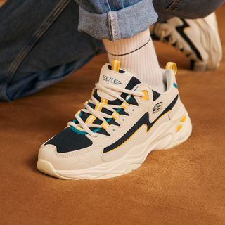 SKECHERS 斯凯奇 春夏闪电熊猫鞋男鞋老爹鞋熊猫鞋日常百搭运动鞋男237225