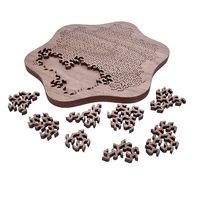 俏拍puzzle拼图 GM10级烧脑十级拼图解密盒木质解锁超高难度 【5级】弧形6角+布袋 弧形6角【5级】+布袋