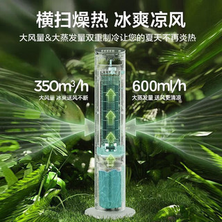 Midea 美的 冷风扇空调扇家用水冷塔扇制冷风机风负离子净化风扇 极速制冷/香薰驱蚊-便捷旋钮操作-AAH10AE