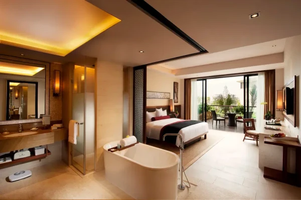 寒假不加价，500多/晚住一线海景！三亚海棠湾万达嘉华度假酒店 园景2晚+含早+门票+亲子活动+每日迷你吧等