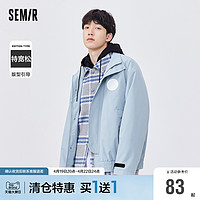 Semir 森马 外套男春秋经典立领男生学院风日系oversize时尚夹克