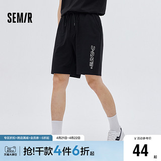 Semir 森马 短裤男士家居裤夏季薄休闲裤子运动中裤针织五分裤睡裤男